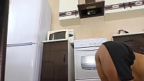 step Mom pleased her son when she put a short skirt on her big ass and had anal sex